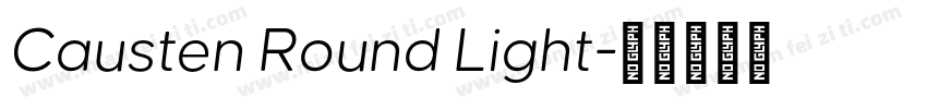 Causten Round Light字体转换